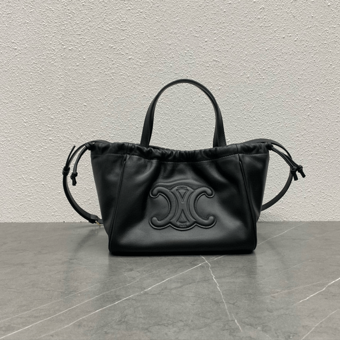 Celine Cabas Black Women’s Handbag Super Fake Soft Leather 22x17x15cm