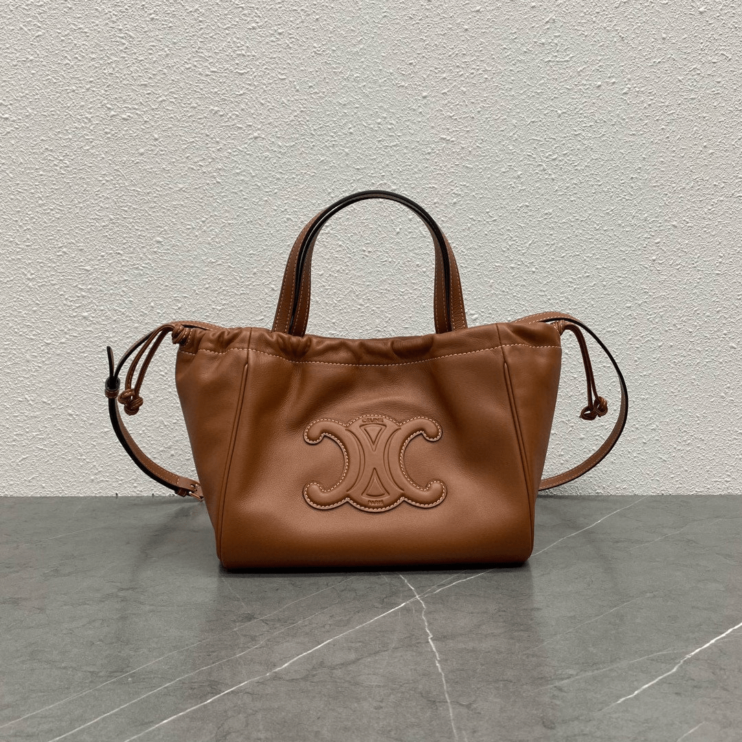 Celine Cabas Women’s Brown Handbag Super Fake Soft Leather 22x17x15cm